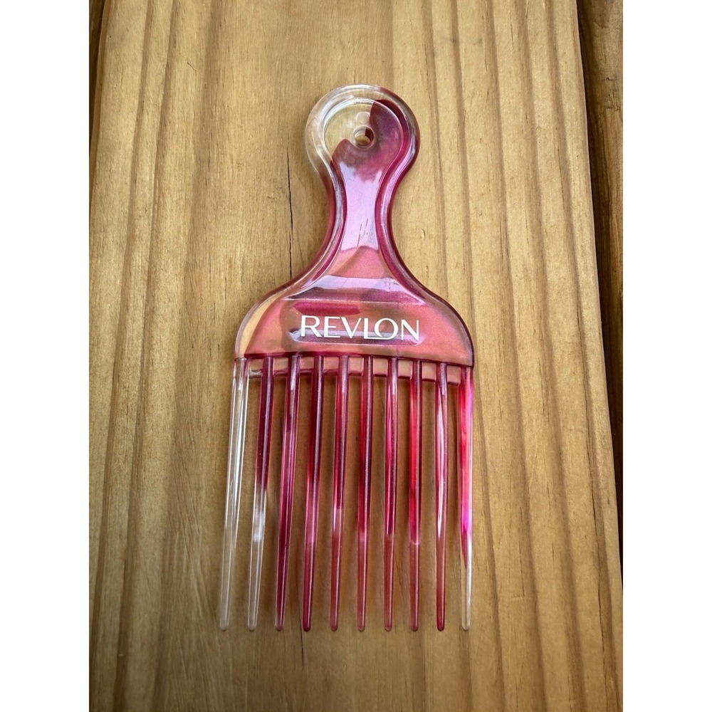 Vintage 90s PINK Revlon Hair Lift Pick Comb